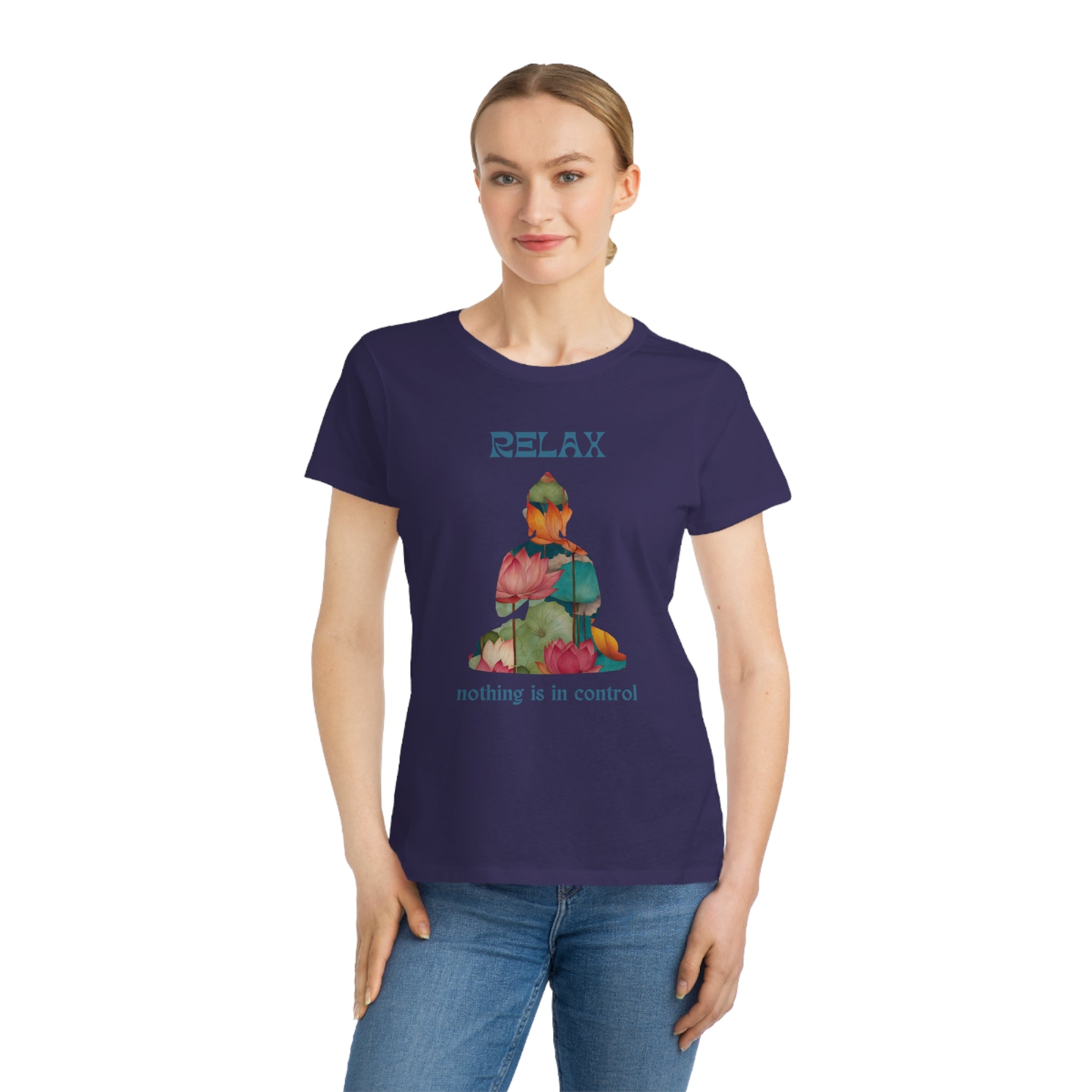 Relax Buddha Organic Women's T-Shirt - Mindfulness & Comfort