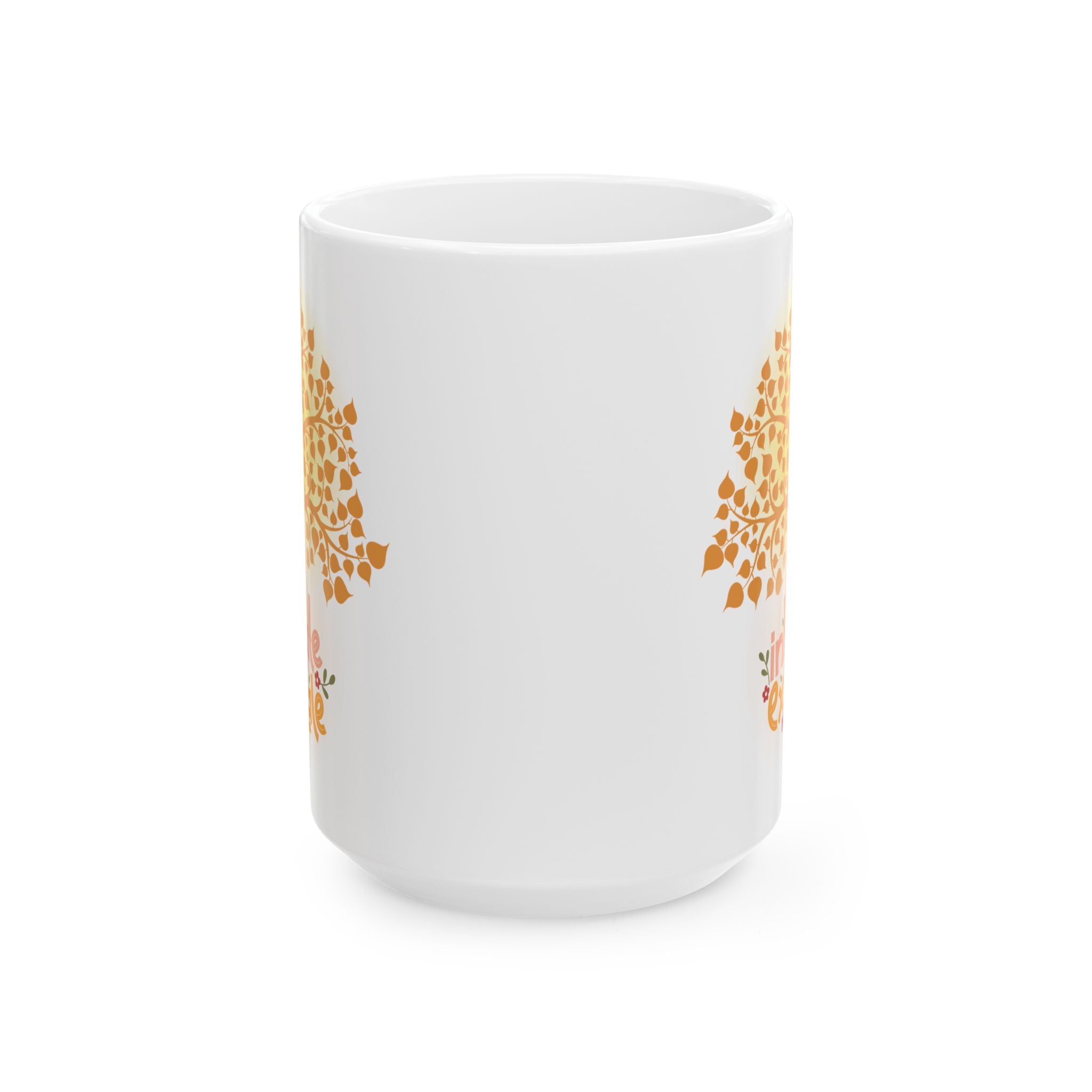 Inhale - Exhale Tea Cup, Coffee Mug, 15 oz  or 11 oz | Mindful Gift, Yoga Lover, Self Care Mug