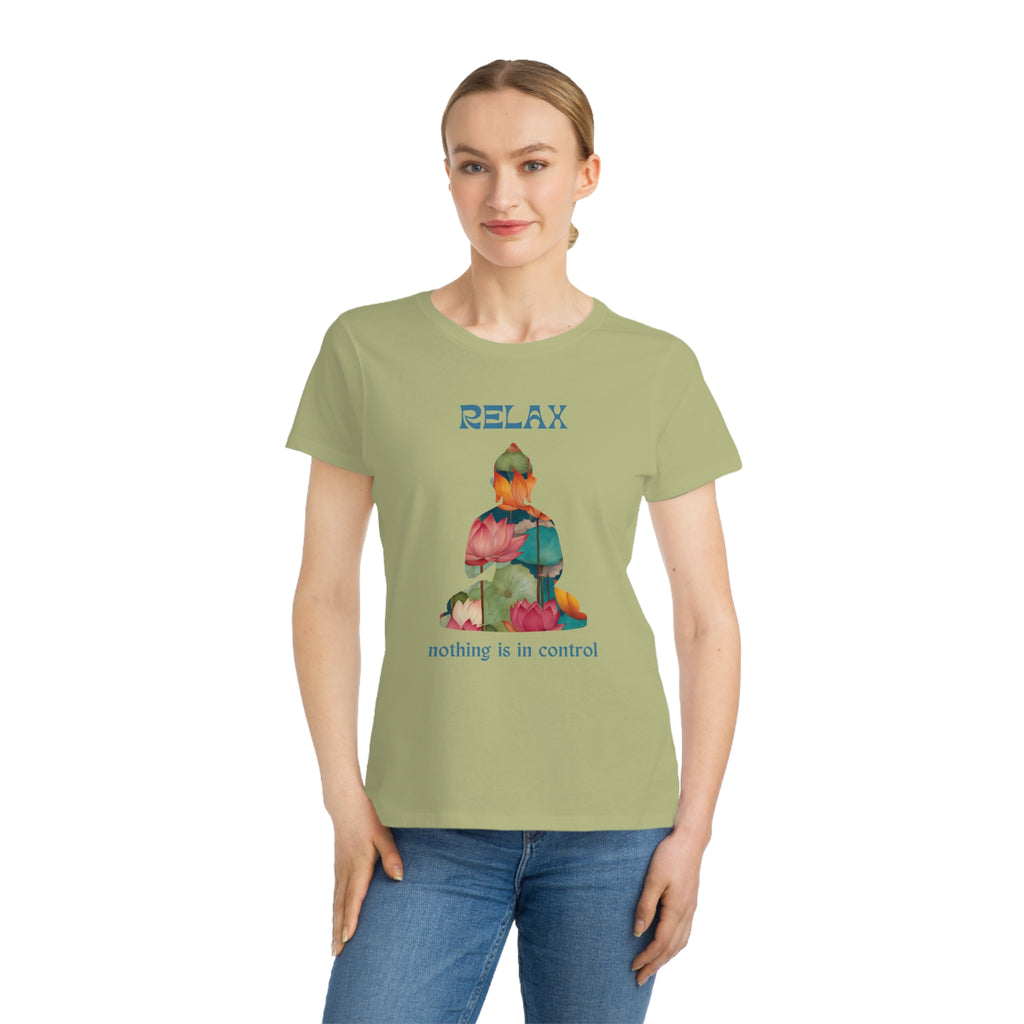 Relax Buddha Organic Women's T-Shirt - Mindfulness & Comfort