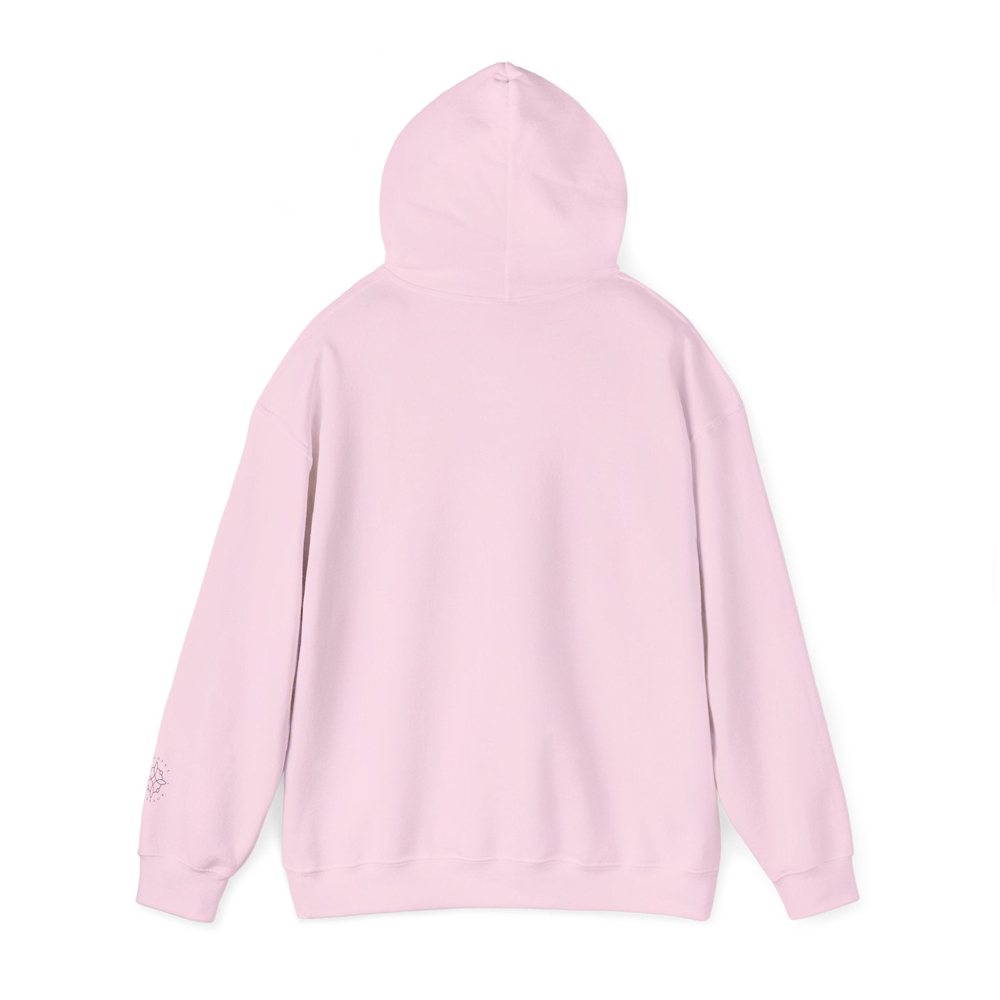 Pink Lotus Flower Cotton Hoodie | Floral Meditation Yoga Sweatshirt