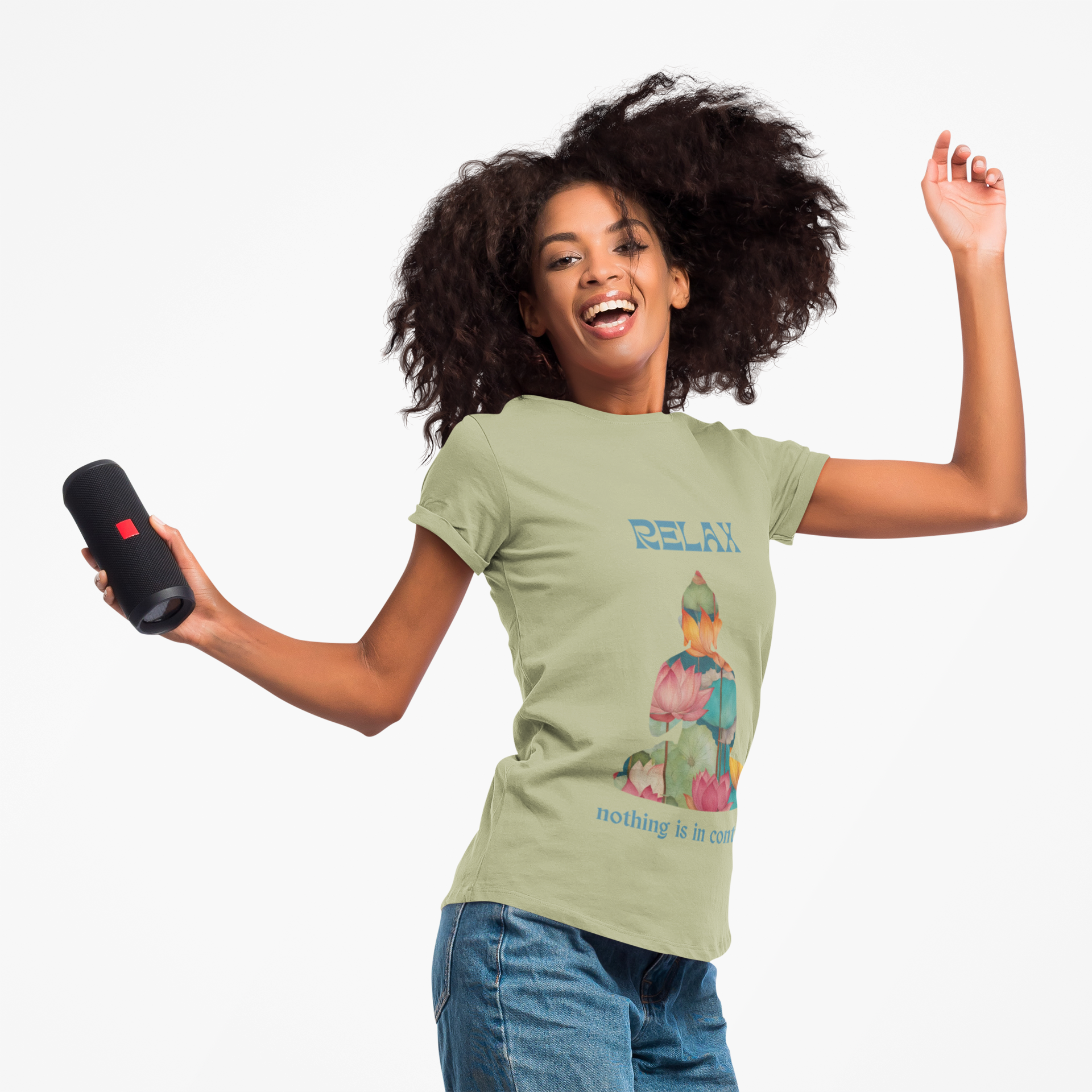 Relax Buddha Organic Women's T-Shirt - Mindfulness & Comfort