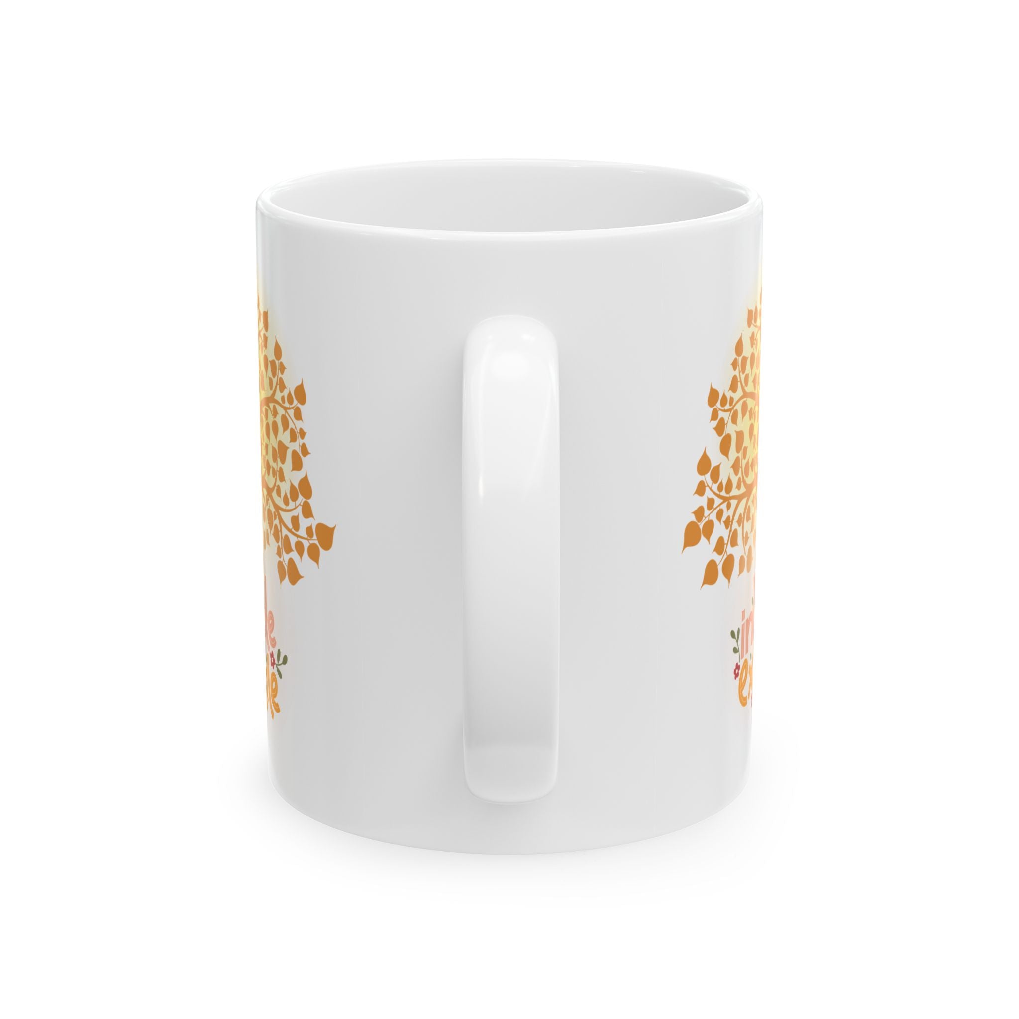 Inhale - Exhale Tea Cup, Coffee Mug, 15 oz  or 11 oz | Mindful Gift, Yoga Lover, Self Care Mug