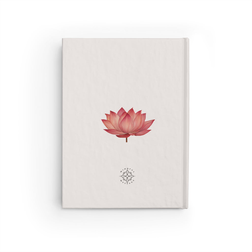 Relax lotus silhouette Journal | nothing is in control, mindfulness notebook