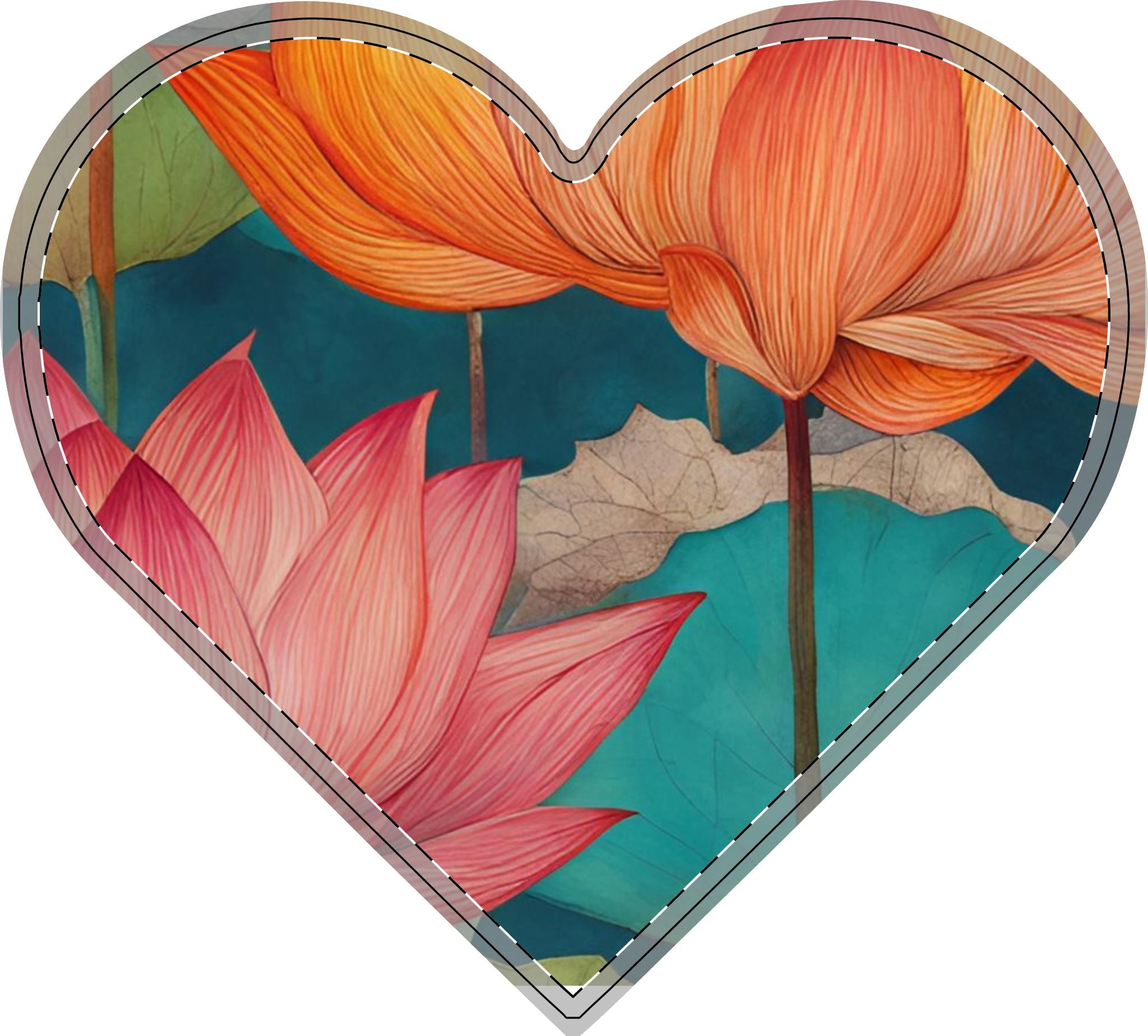 Wooden Decor Lotus Wall Art