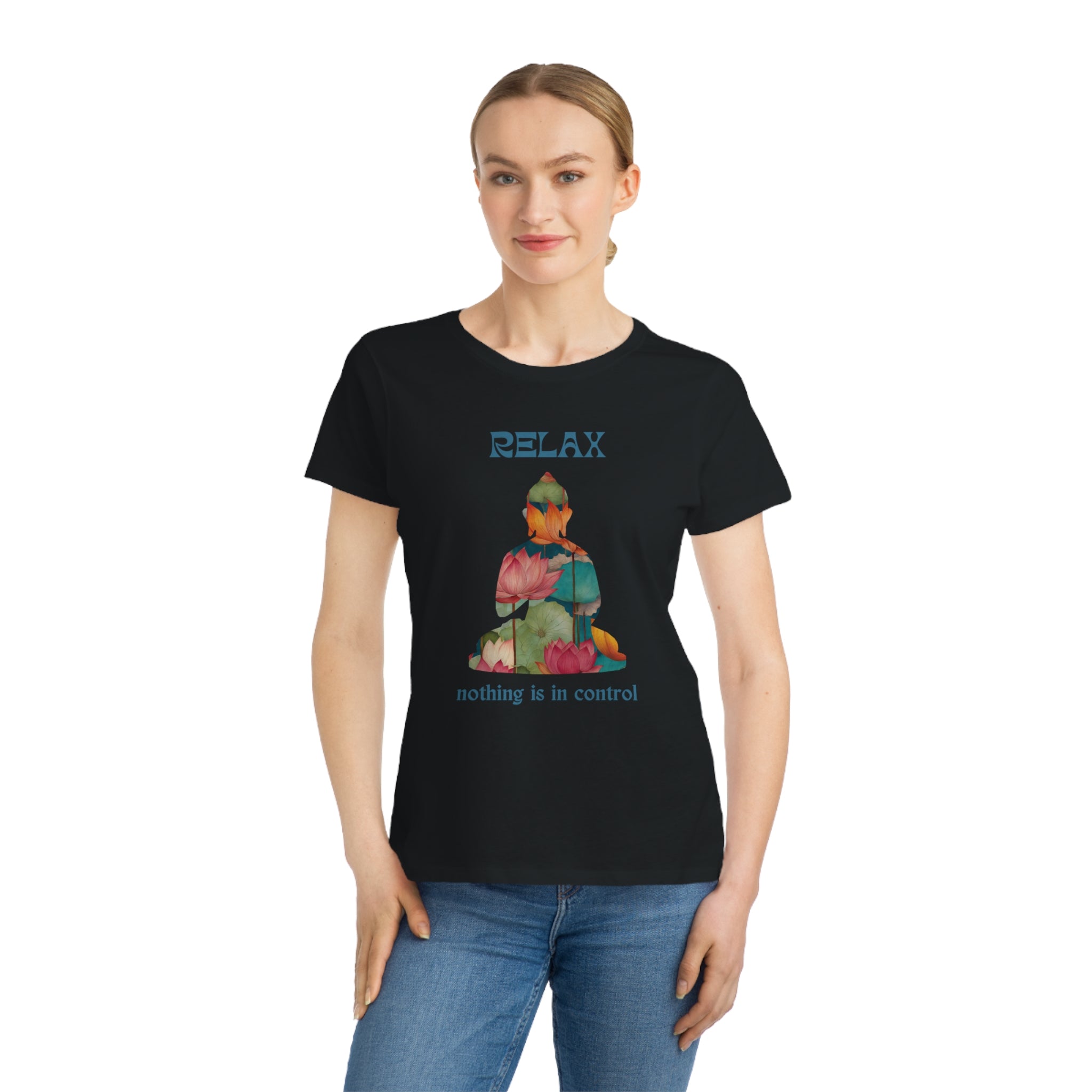 Relax Buddha Organic Women's T-Shirt - Mindfulness & Comfort