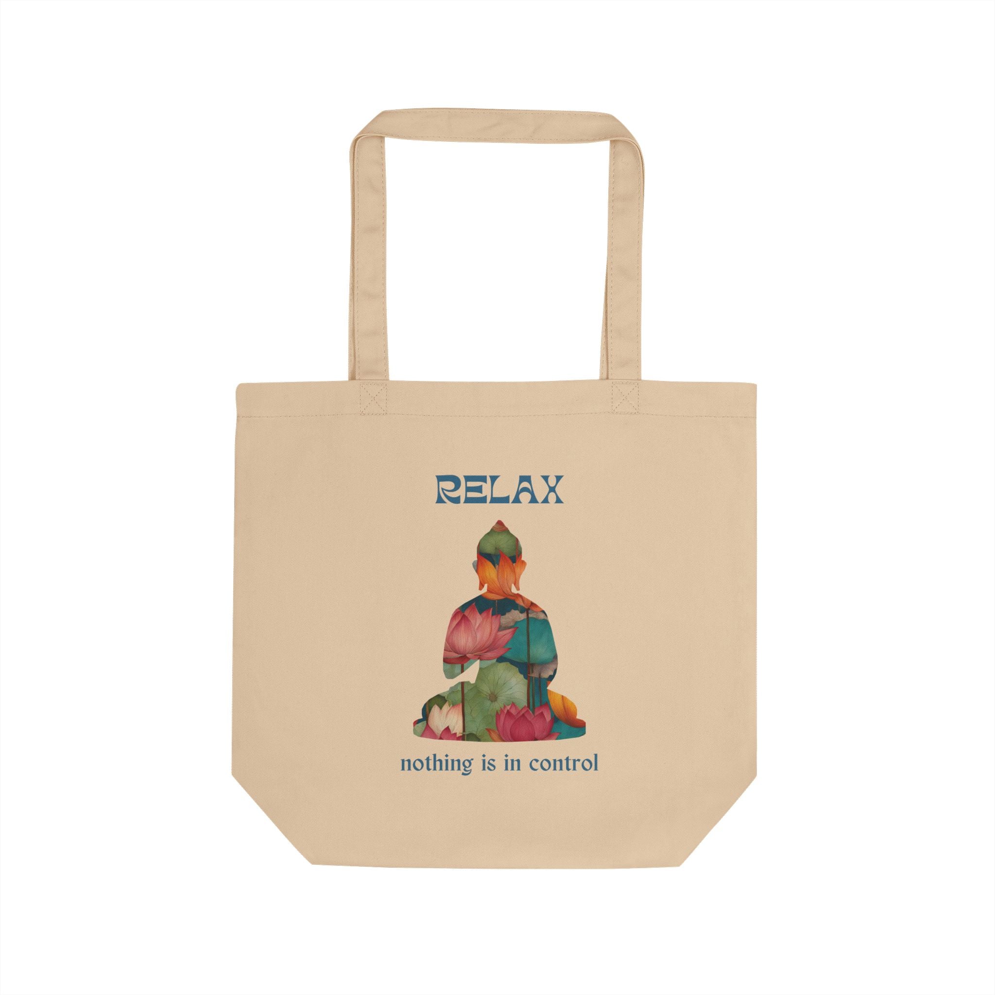 Relax Lotus Eco Tote Bag | Mindful Message